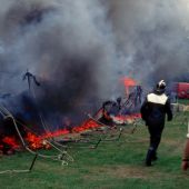 Brand feesttent Stöppelkaters 1978