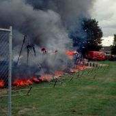 Brand feesttent Stöppelkaters 1978